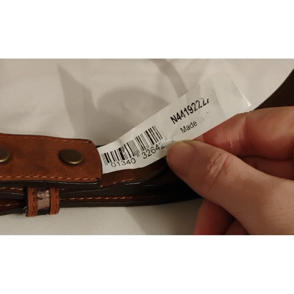 NEW Nocona‎ Mossy Oak Leather Belt Boys Mens Sz 26 Brown Camouflage Hunting